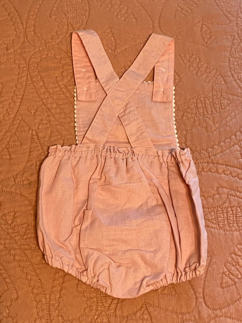 Boden pink embroidered overalls- NWT - Picture 2 of 3